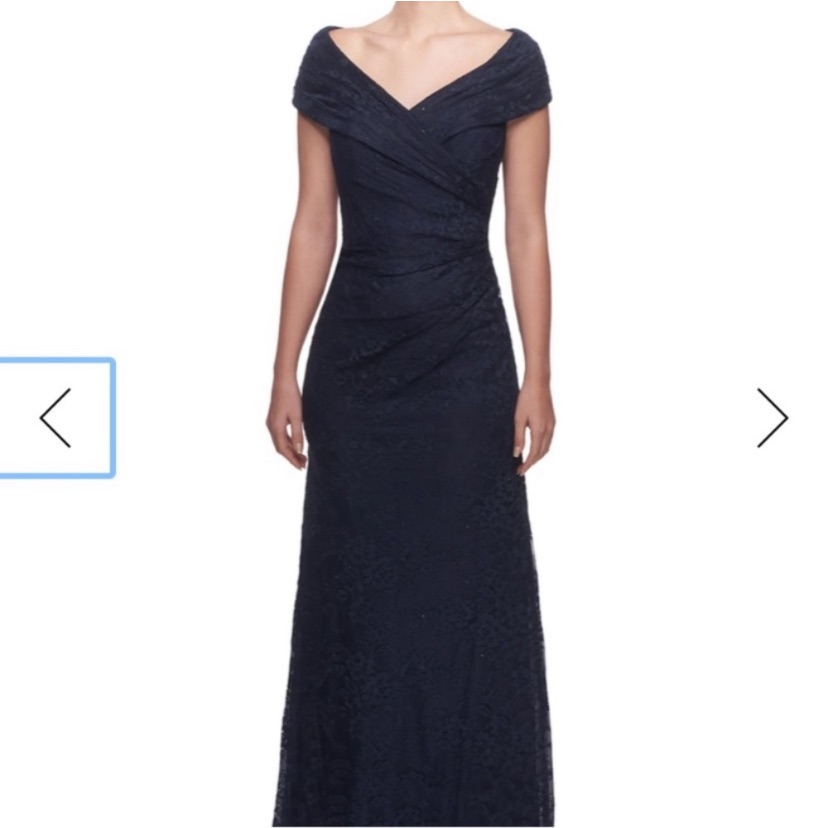 Nwot La Femme Lace Gown